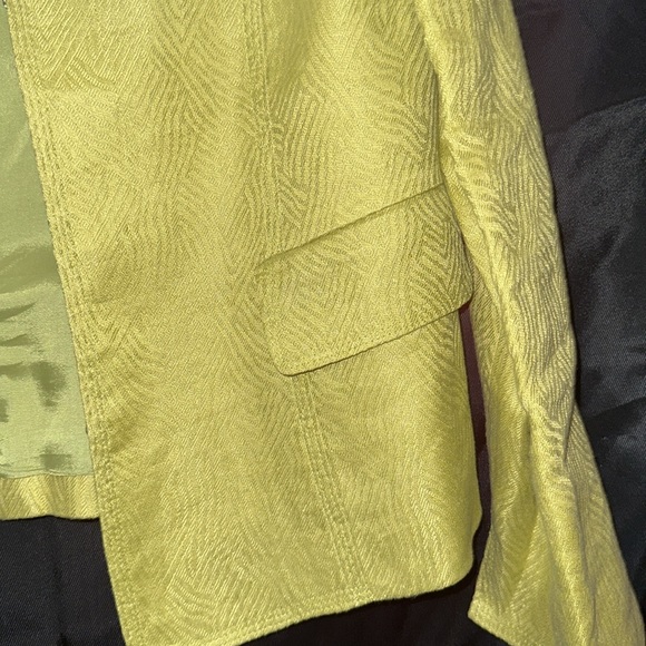 Green maze print blazer - Picture 3 of 7